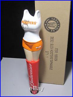NEW! Hooters Budweiser Tall Beer Tap Handle Girl Uniform Super limited bud MINT