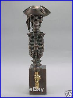 PIRATE WARRIOR SKULL BAR BEER TAP HANDLE DIRECT FROM RON LEE