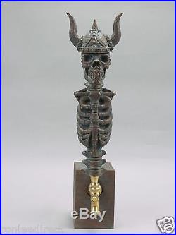 VIKING WARRIOR SKULL BAR BEER TAP HANDLE DIRECT FROM RON LEE
