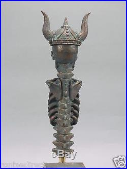 VIKING WARRIOR SKULL BAR BEER TAP HANDLE DIRECT FROM RON LEE
