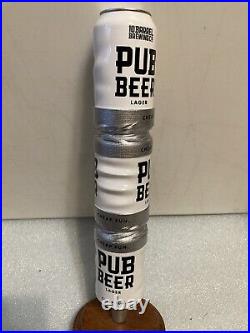 10 BARREL PUB BEER LAGER DUCT TAPE BEER CAN CANNON draft beer tap handle. OREGON