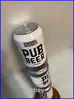 10 BARREL PUB BEER LAGER DUCT TAPE BEER CAN CANNON draft beer tap handle. OREGON