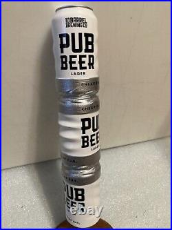 10 BARREL PUB BEER LAGER DUCT TAPE BEER CAN CANNON draft beer tap handle. OREGON