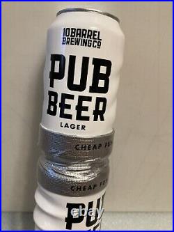 10 BARREL PUB BEER LAGER DUCT TAPE BEER CAN CANNON draft beer tap handle. OREGON