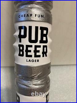 10 BARREL PUB BEER LAGER DUCT TAPE BEER CAN CANNON draft beer tap handle. OREGON