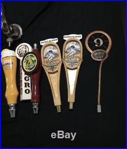 14 Peice Collectible Craft Beer Tap Handle and Keg Coupler Lot