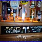 18 TAP HANDLE DISPLAY Personalized tavern lighted bar sign PILSNER BEER GLASS