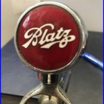 1930s blatz Beer ball knob chrome tap handle Milwaukee's game Room rare