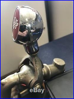 1930s blatz Beer ball knob chrome tap handle Milwaukee's game Room rare