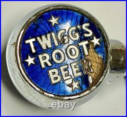 1940s Robbins Attleboro Mass. Twigg's Root Beer Tap. Lebanon, PA. Enamel. Rare
