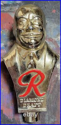 1950s SICK'S Rainier Silver Diamond Draft BREWMASTER Beer Tap Handle Brew Master 1950s SICK'S Rainier Silver Diamond Draft BREWMASTER Beer Tap Handle Brew Master