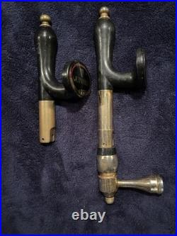 1990's Guinness Logo 13.5 Tall Brass Beer Tap Handle Complete Connector & Spout