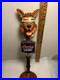 1992 COORS LIGHT BEER WOLF WITH HEADBAND AND BANDANA Tall draft beer tap handle