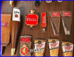27 Miller Lite High Life Michelob Coors Strohs Leinenkugal Beer Tap Handles LOT
