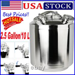 2.5 Gallon/10 L Cleaning Keg Beer Line Cleaning Kit with 2 D Coupler Keg Line US 2.5 Gallon/10 L Cleaning Keg Beer Line Cleaning Kit with 2 D Coupler Keg Line US