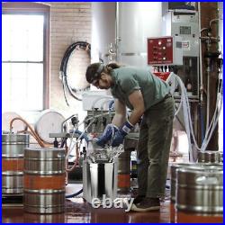 2.5 Gallon/10 L Cleaning Keg Beer Line Cleaning Kit with 2 D Coupler Keg Line US