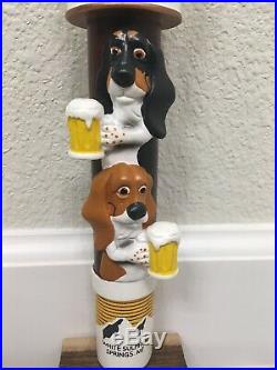 2 Basset Brewery Beer Tap Handle Figural Dog Beer Tap Handle Chalkboard Beer Tap