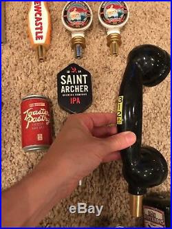 37 Ct. Lot Beer Tap Handles angry orchard Newcastle IPA Samuel Adams and more