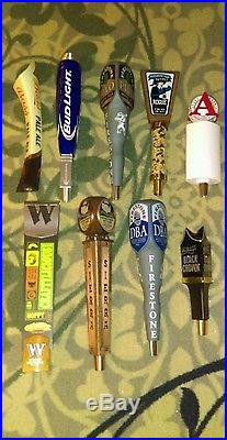 42 BEER TAP HANDLE LOT NEW & USED