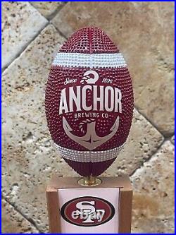 49ers + ANCHOR STEAM BEER TAP HANDLE SUPER BOWL BRAND NEW IN BOX CUSTOM