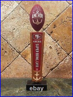 49ers + ANCHOR STEAM BEER TAP HANDLE SUPER BOWL BRAND NEW IN BOX CUSTOM