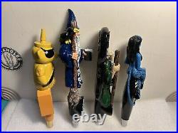 4 NEW PREMIUM BLUE POINT BREWING CRAFT draft beer tap handles. NEW YORK