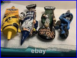 4 NEW PREMIUM BLUE POINT BREWING CRAFT draft beer tap handles. NEW YORK
