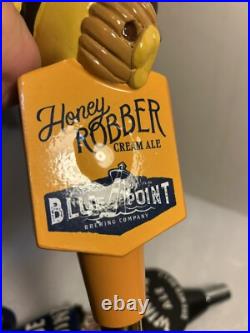 4 NEW PREMIUM BLUE POINT BREWING CRAFT draft beer tap handles. NEW YORK