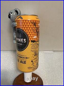 4 PINES DOWN UNDER APLE ALE KOALA ON A CAN draft beer tap handle. AUSTRALIA