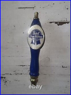 4 beer tap handles- blue ribbon Miller Shock top Red hook