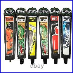 6 Elysian Beer Tap Handles LOT Pumpkin, Dragonstooth, Hubris, Bifrost, Mens Room 6 Elysian Beer Tap Handles LOT Pumpkin, Dragonstooth, Hubris, Bifrost, Mens Room