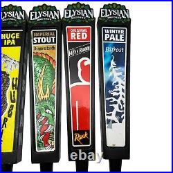 6 Elysian Beer Tap Handles LOT Pumpkin, Dragonstooth, Hubris, Bifrost, Mens Room 6 Elysian Beer Tap Handles LOT Pumpkin, Dragonstooth, Hubris, Bifrost, Mens Room
