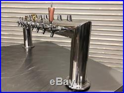 8 Tap Draft Beer Tower Perlick Kegerator #9119 Bar Handle Flavor Display