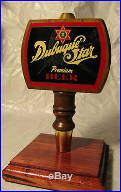 941 Super Rare Vintage DUBUQUE Star Premium Beer Tap Handle Beautiful
