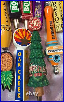 9 Beer Tap Handles Lot Arizona Ace Huss Barrio Breckenridge Hefe Abita Bar