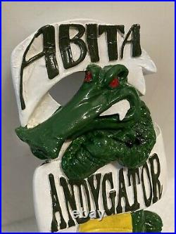 ABITA ANDY GATOR draft beer tap handle. LOUISIANNA. Vintage