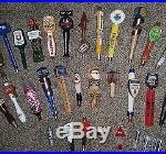 AMAZING SET OF 31 BEER TAP HANDLES (new and used)