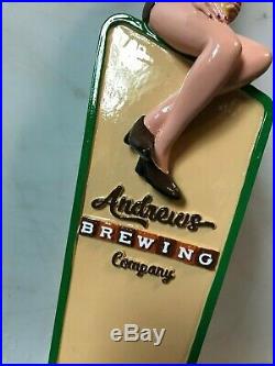 ANDREWS BREWING PIN UP GIRL beer tap handle Andrews, North Carolina