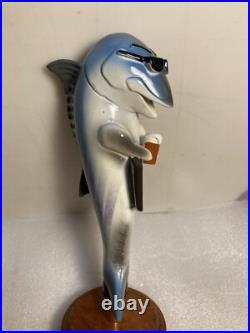 ANHEUSER BUSCH SKIPJACK AMBER BEER DRINKING FISH draft beer tap handle. FLORIDA