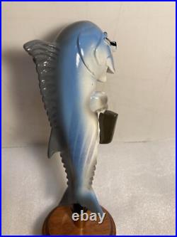 ANHEUSER BUSCH SKIPJACK AMBER BEER DRINKING FISH draft beer tap handle. FLORIDA ANHEUSER BUSCH SKIPJACK AMBER BEER DRINKING FISH draft beer tap handle. FLORIDA