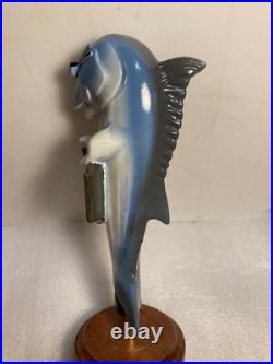 ANHEUSER BUSCH SKIPJACK AMBER BEER DRINKING FISH draft beer tap handle. FLORIDA