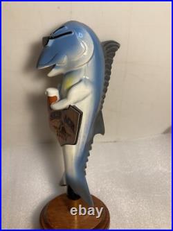 ANHEUSER BUSCH SKIPJACK AMBER BEER DRINKING FISH draft beer tap handle. FLORIDA