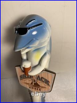 ANHEUSER BUSCH SKIPJACK AMBER BEER DRINKING FISH draft beer tap handle. FLORIDA