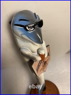 ANHEUSER BUSCH SKIPJACK AMBER BEER DRINKING FISH draft beer tap handle. FLORIDA