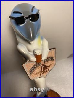 ANHEUSER BUSCH SKIPJACK AMBER BEER DRINKING FISH draft beer tap handle. FLORIDA