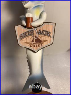 ANHEUSER BUSCH SKIPJACK AMBER BEER DRINKING FISH draft beer tap handle. FLORIDA