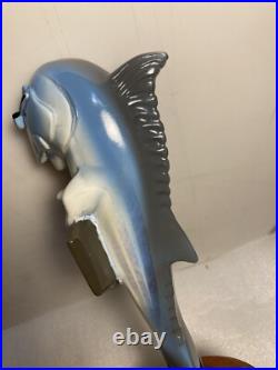 ANHEUSER BUSCH SKIPJACK AMBER BEER DRINKING FISH draft beer tap handle. FLORIDA