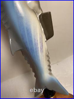 ANHEUSER BUSCH SKIPJACK AMBER BEER DRINKING FISH draft beer tap handle. FLORIDA