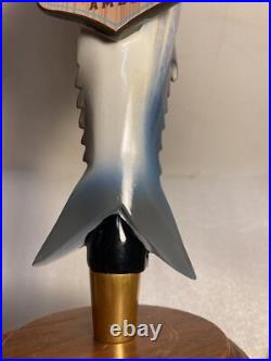 ANHEUSER BUSCH SKIPJACK AMBER BEER DRINKING FISH draft beer tap handle. FLORIDA