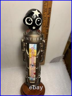 ANTHEM BREWING GOLDEN ONE ORGANIC STEAM PUNK draft beer tap handle. OKLAHOMA